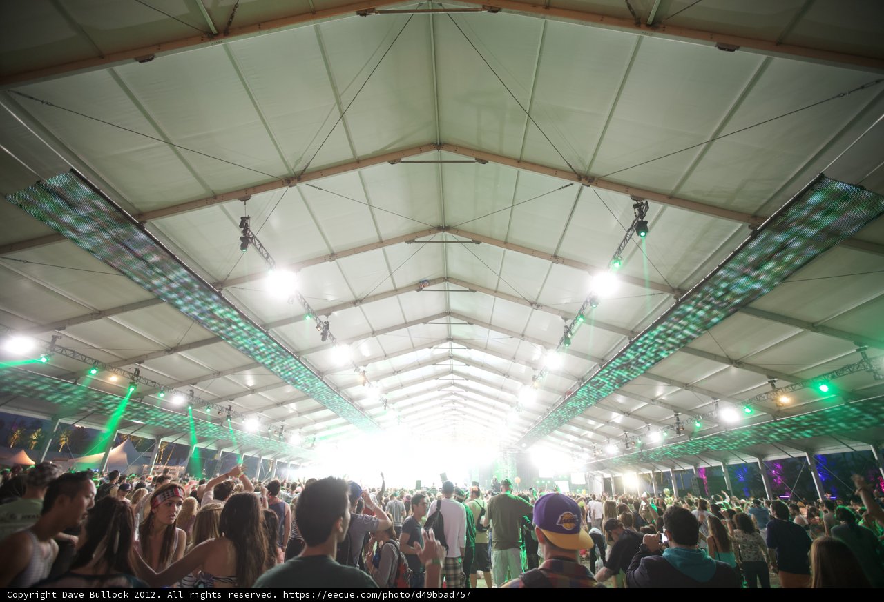 Urban Concert Crowd at Coachella Festival 2012