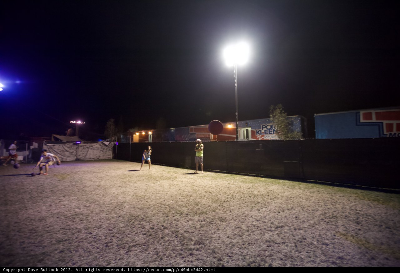 Nighttime Soccer Game under the Stars