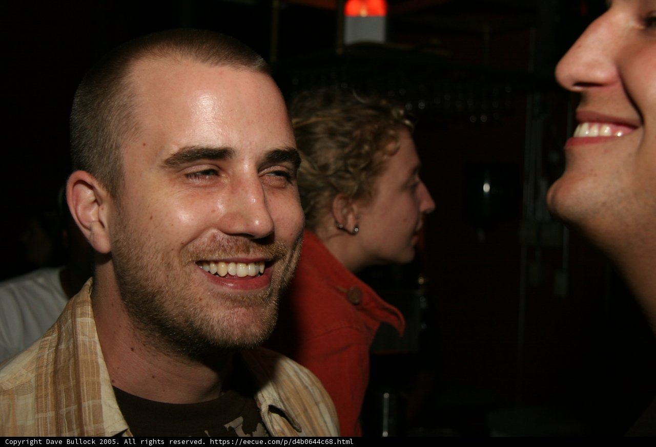 Danny J's Smiling Portrait at the Pub