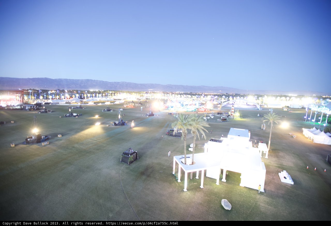 Nighttime Illumination at Coachella Festival