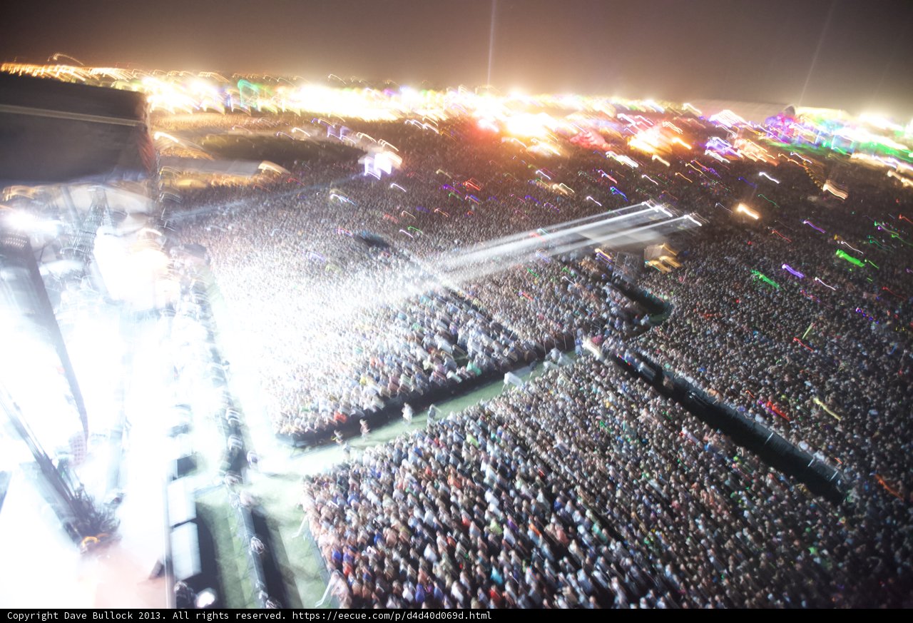 Night-Flaring Concert Crowd