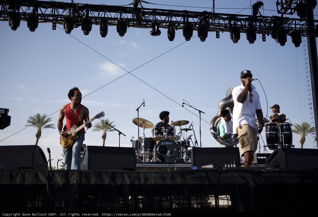 Rocking Out on Stage at Coachella 2007