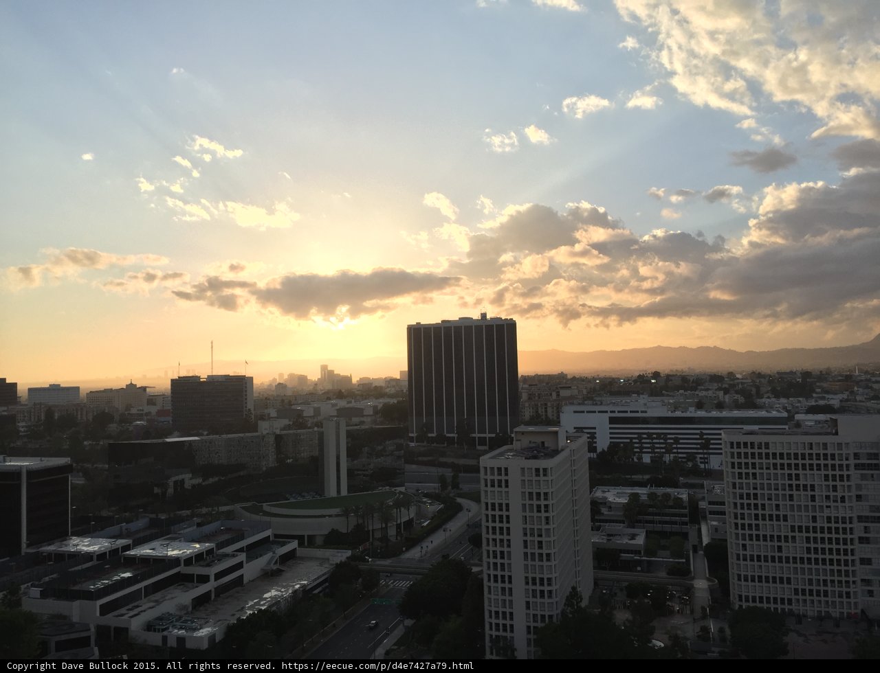 Sunset Over the City