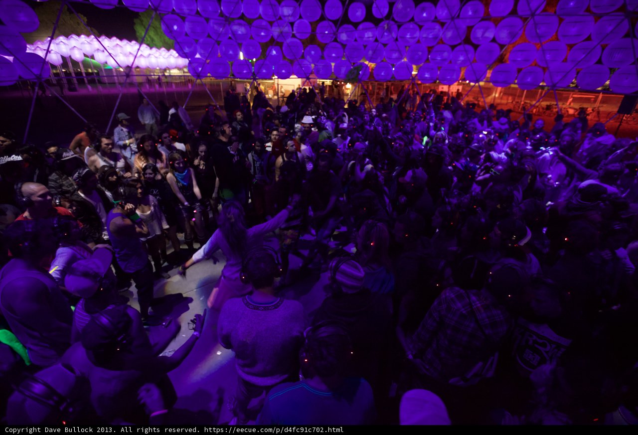 Partygoers Celebrating with Balloons at Nightclub