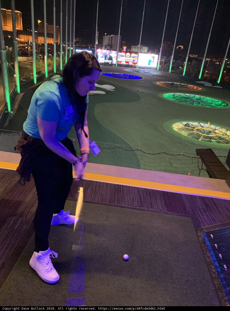 Mini Golf Fun Under the LA Night Sky