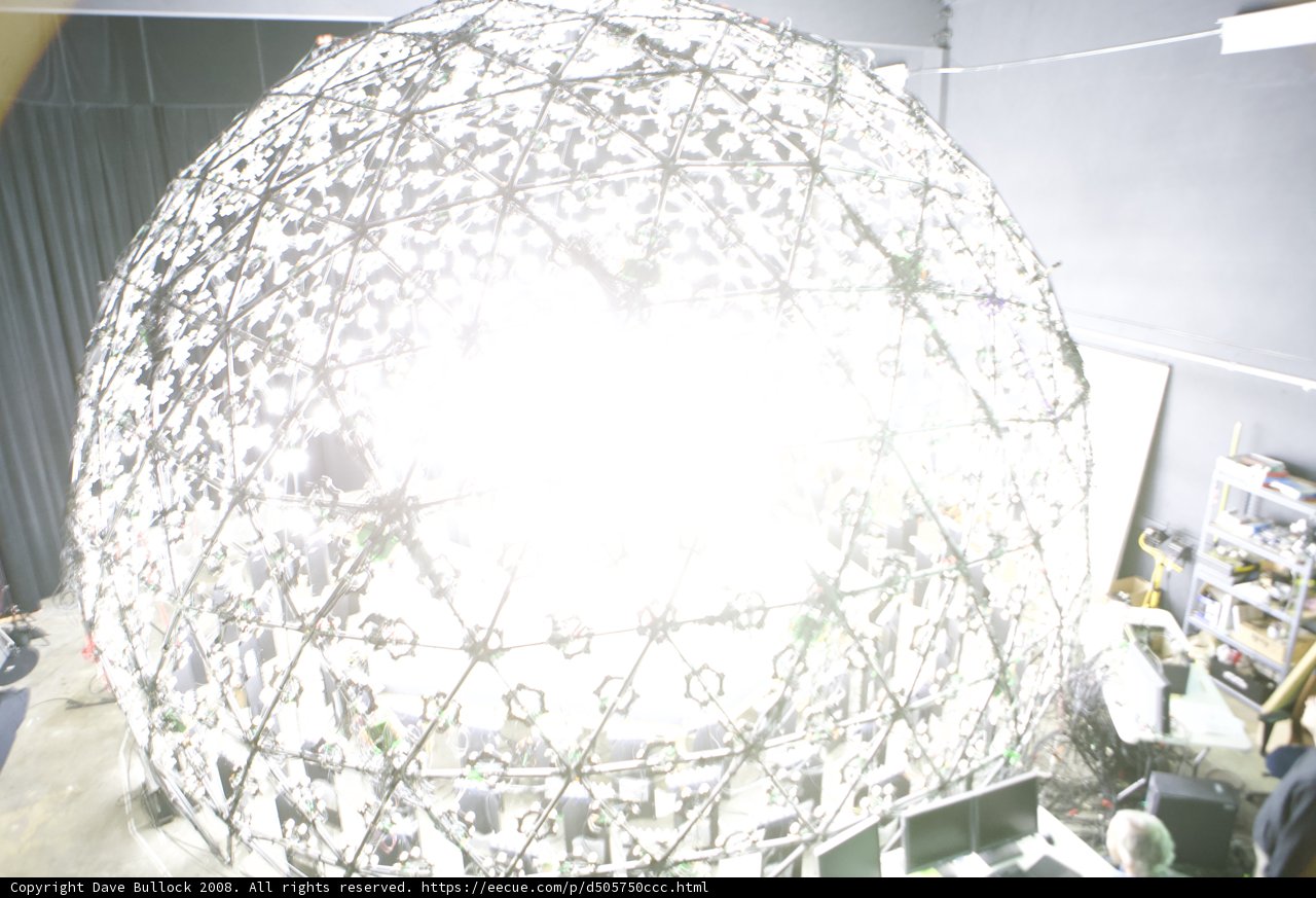 Illuminated White Dome