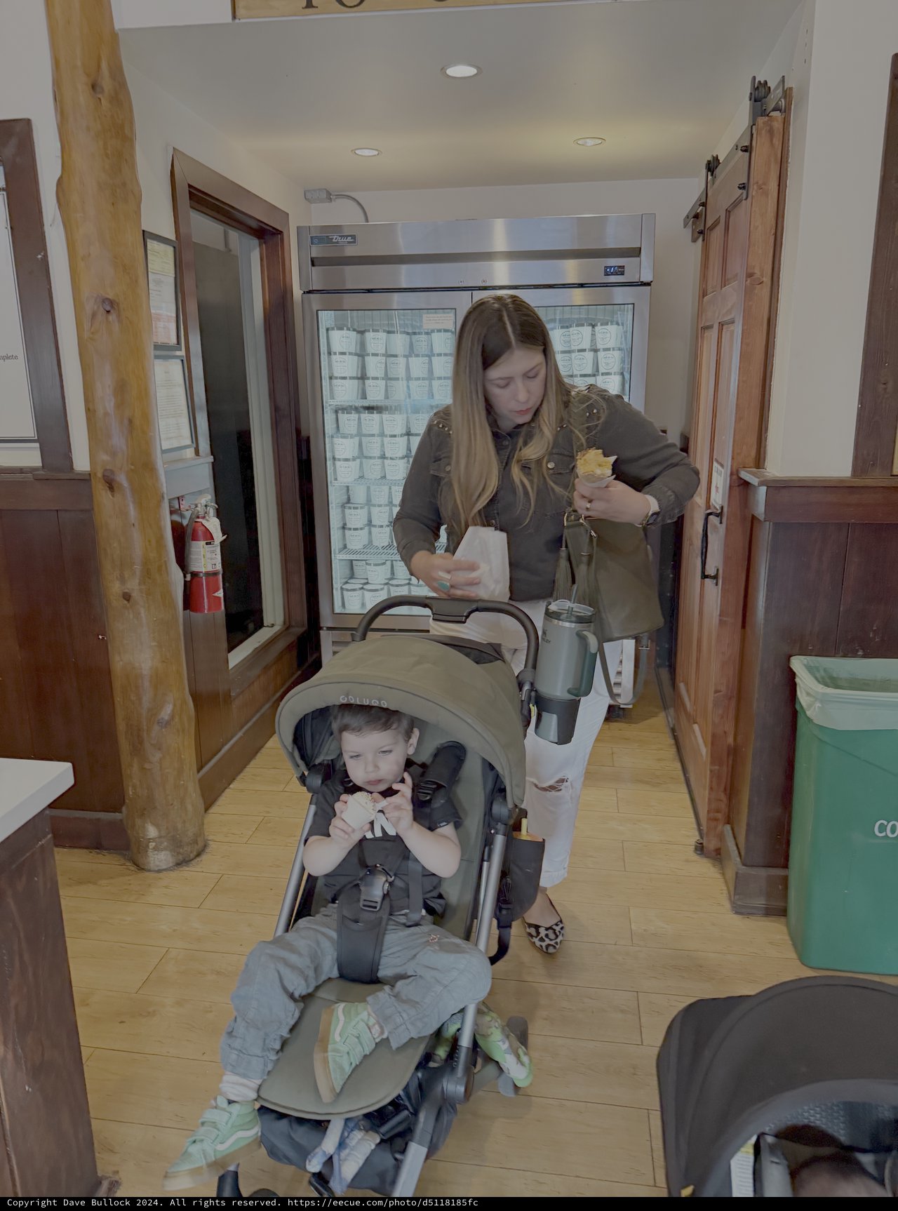 Mother and Child Coffee Shop Visit