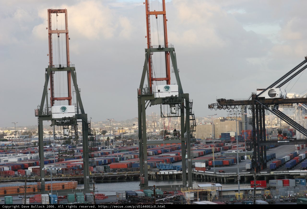 The industrial might of the port