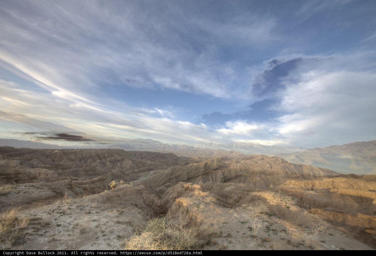Overlooking the Majestic Anza Borrego Mountains