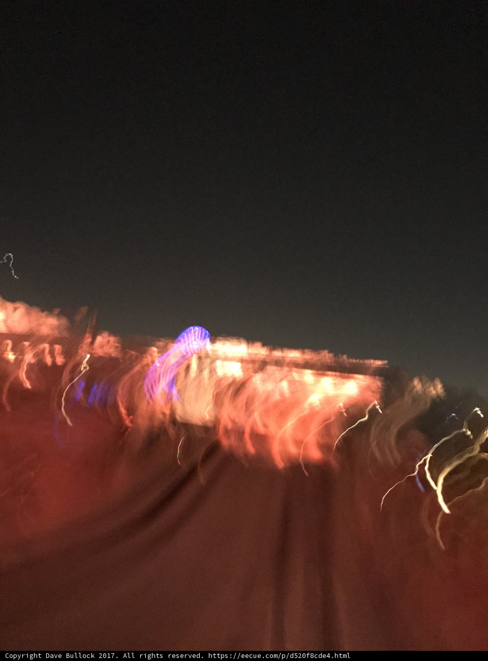 Blazing through the Night