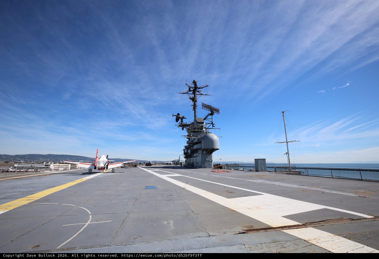 Flight Deck of USS Hornet Aircraft Carrier Museum