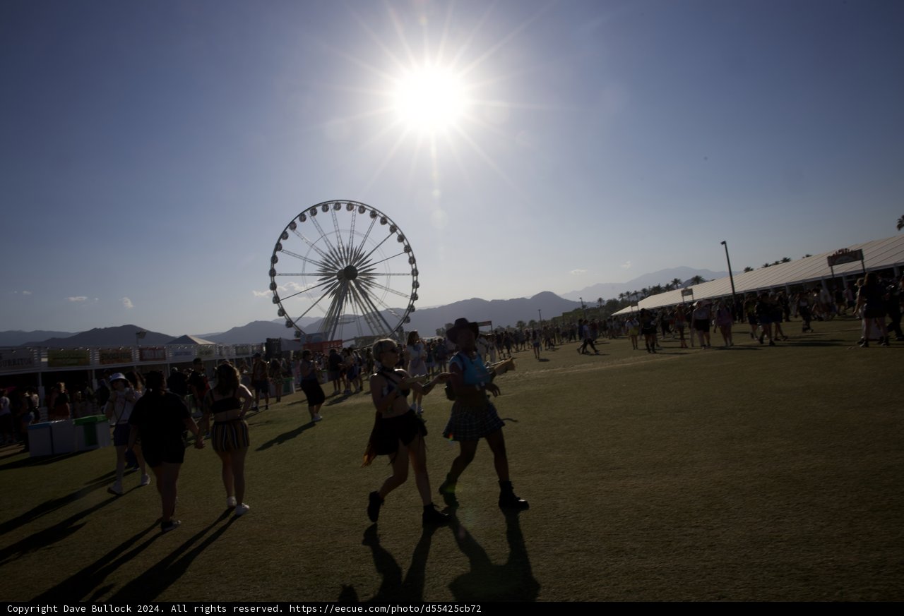 Sunlit Silhouettes at Coachella 2024