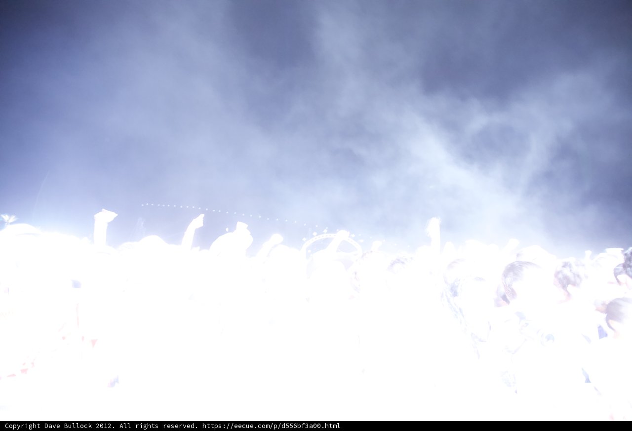 Smoke-filled Crowd at Coachella Concert