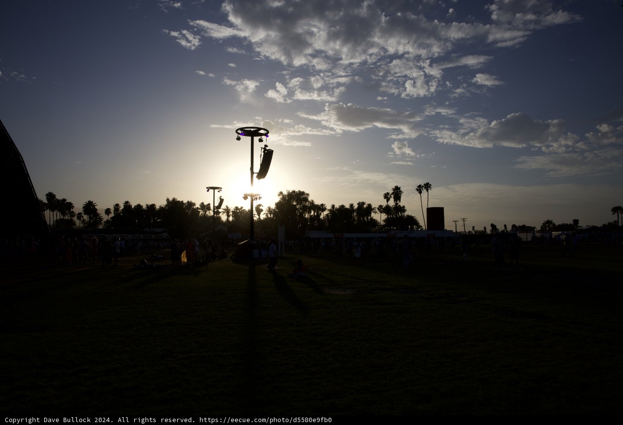 Silhouettes and Sunsets at Coachella 2024