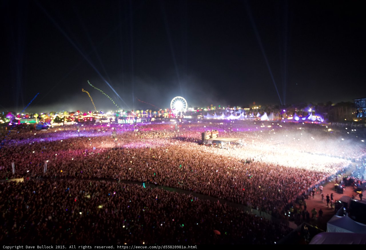 Igniting the Night: A Captivating Crowd at Coachella 2015