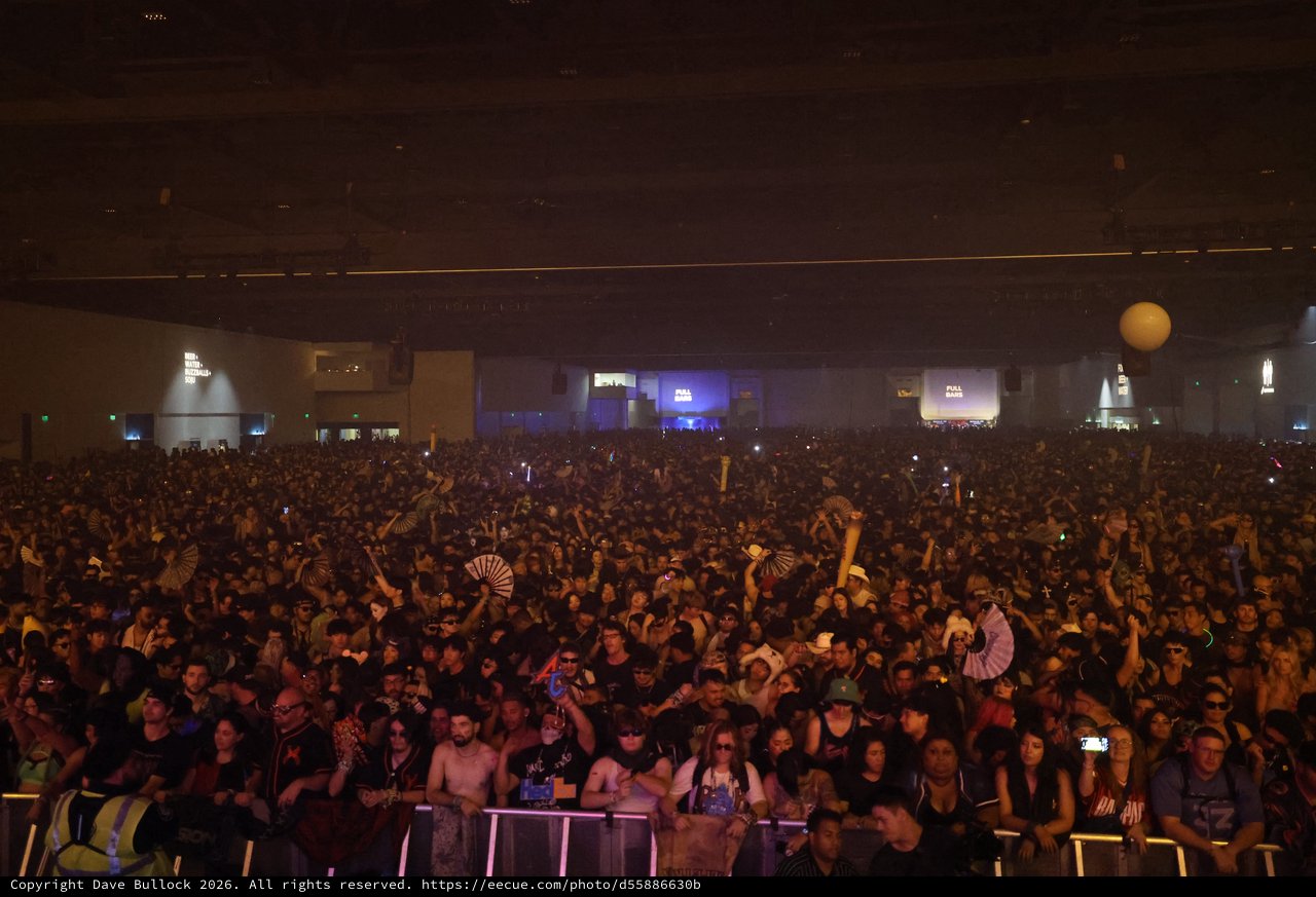 Massive Indoor EDM Festival Crowd at Wobbleland 2026