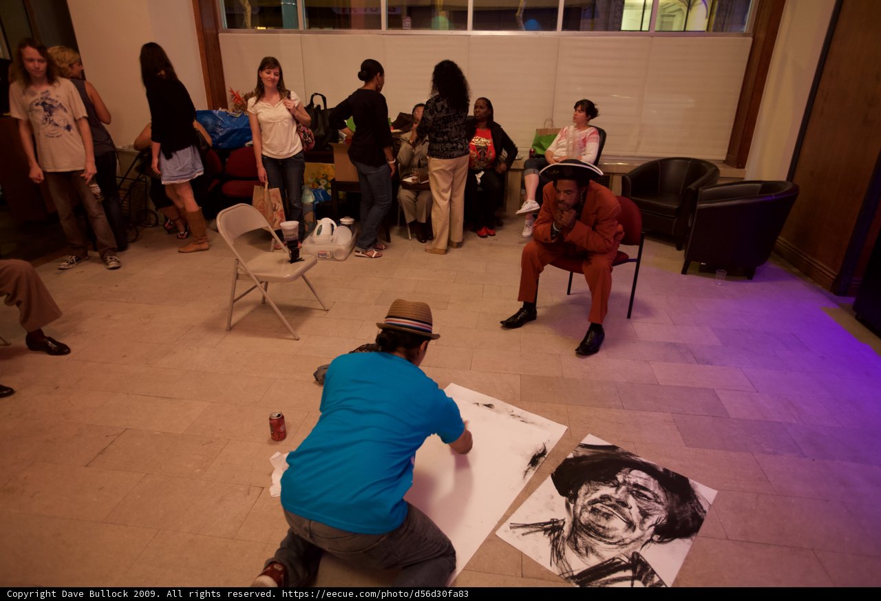 Interactive Artistry: Floor Sketching in Action