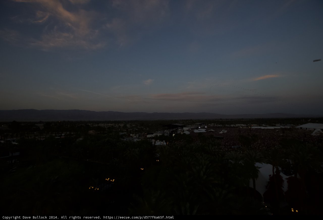 Dusk over Empire Polo Club