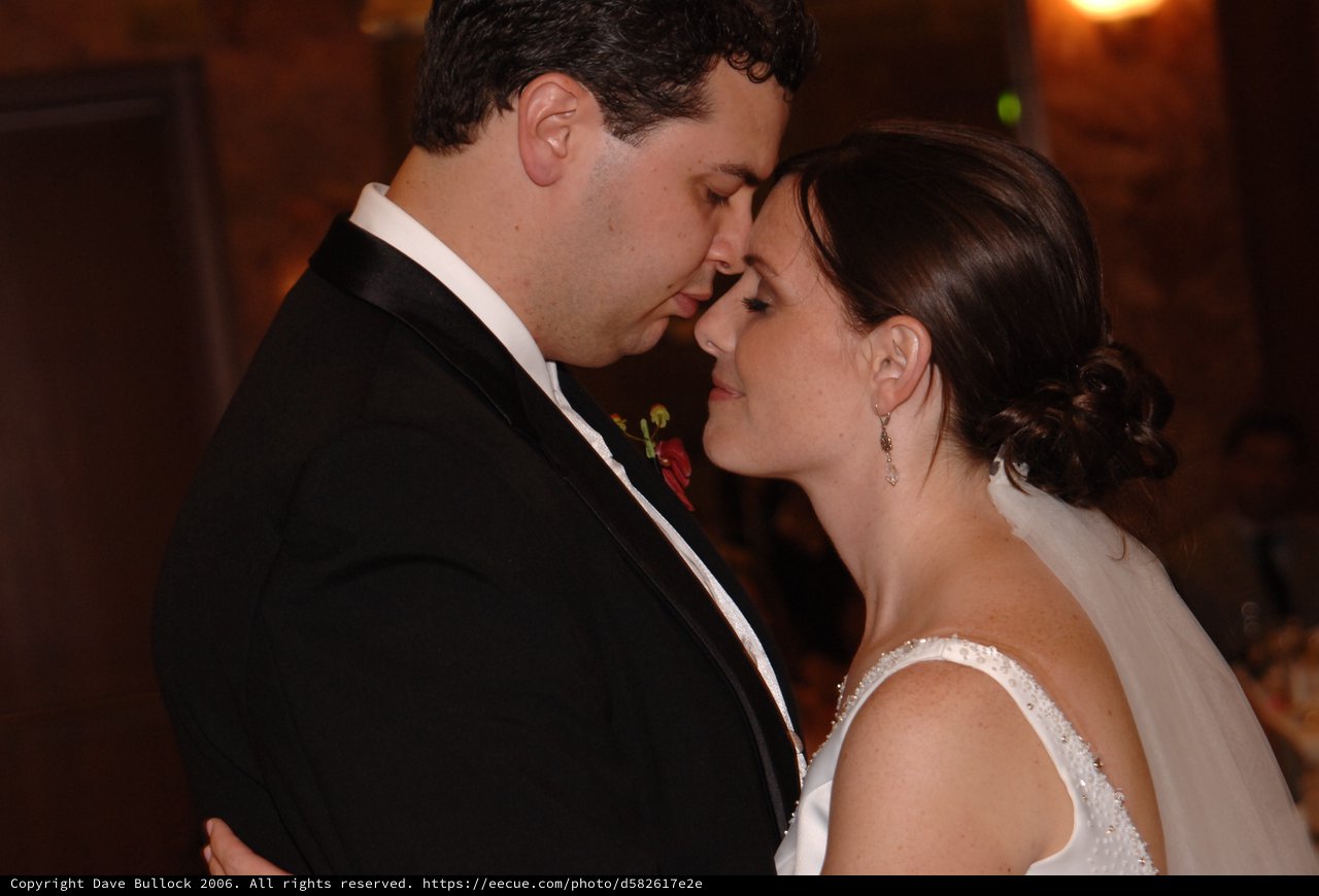 Bride and Groom Share Intimate First Dance Moment