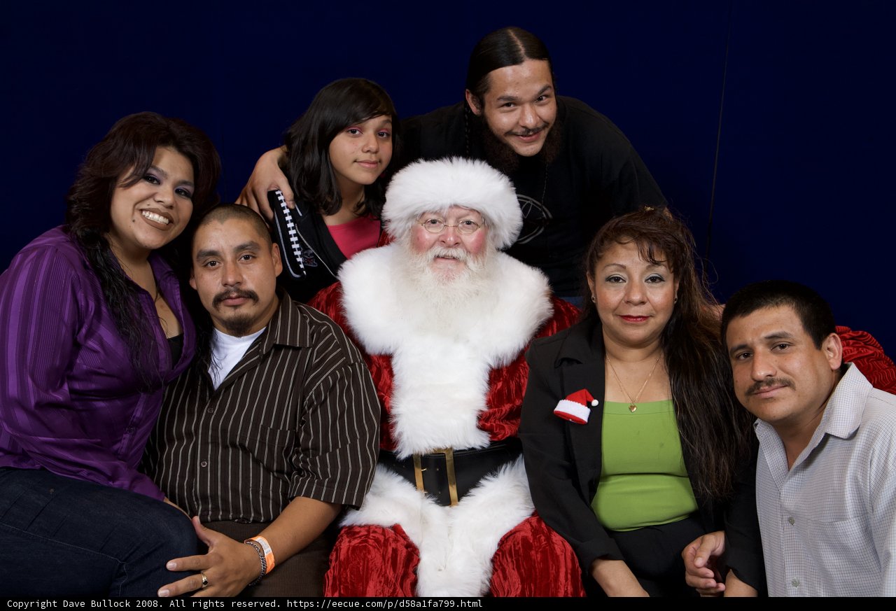 A Festive Family Gathering with Santa Claus