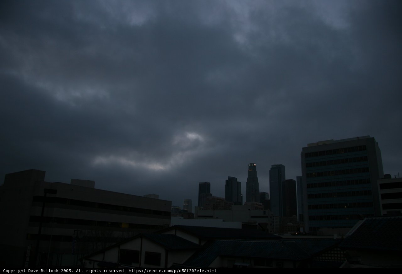 Night View of Los Angeles Skyline