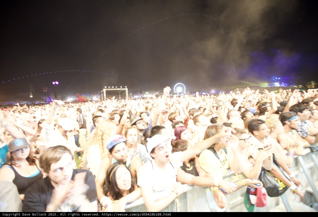 Passionate Audience Enjoys Coachella Music Festival