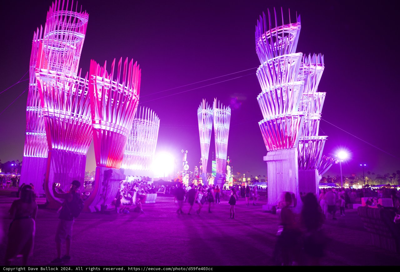 Neon Nights: Urban Glow at Coachella 2024