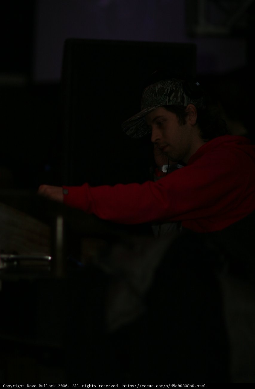 Red-Shirted Man on Mic