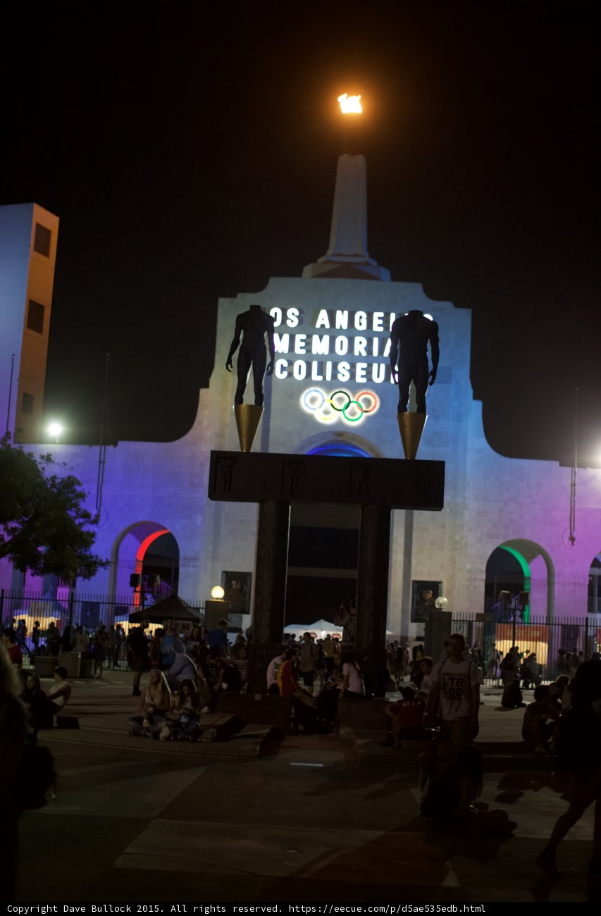 LA Coliseum Festival Crowd