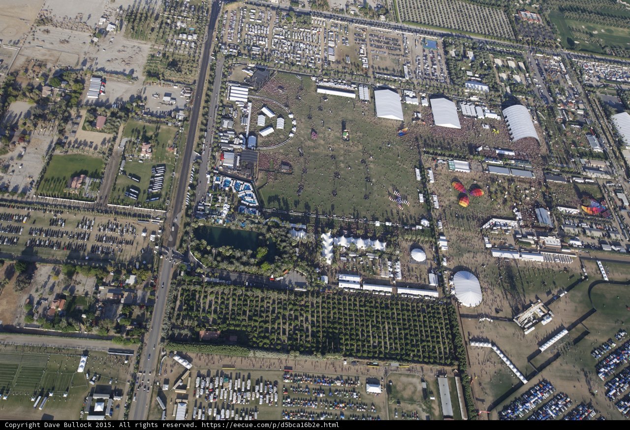 Aerial View of Red Balloon Floating Over Field