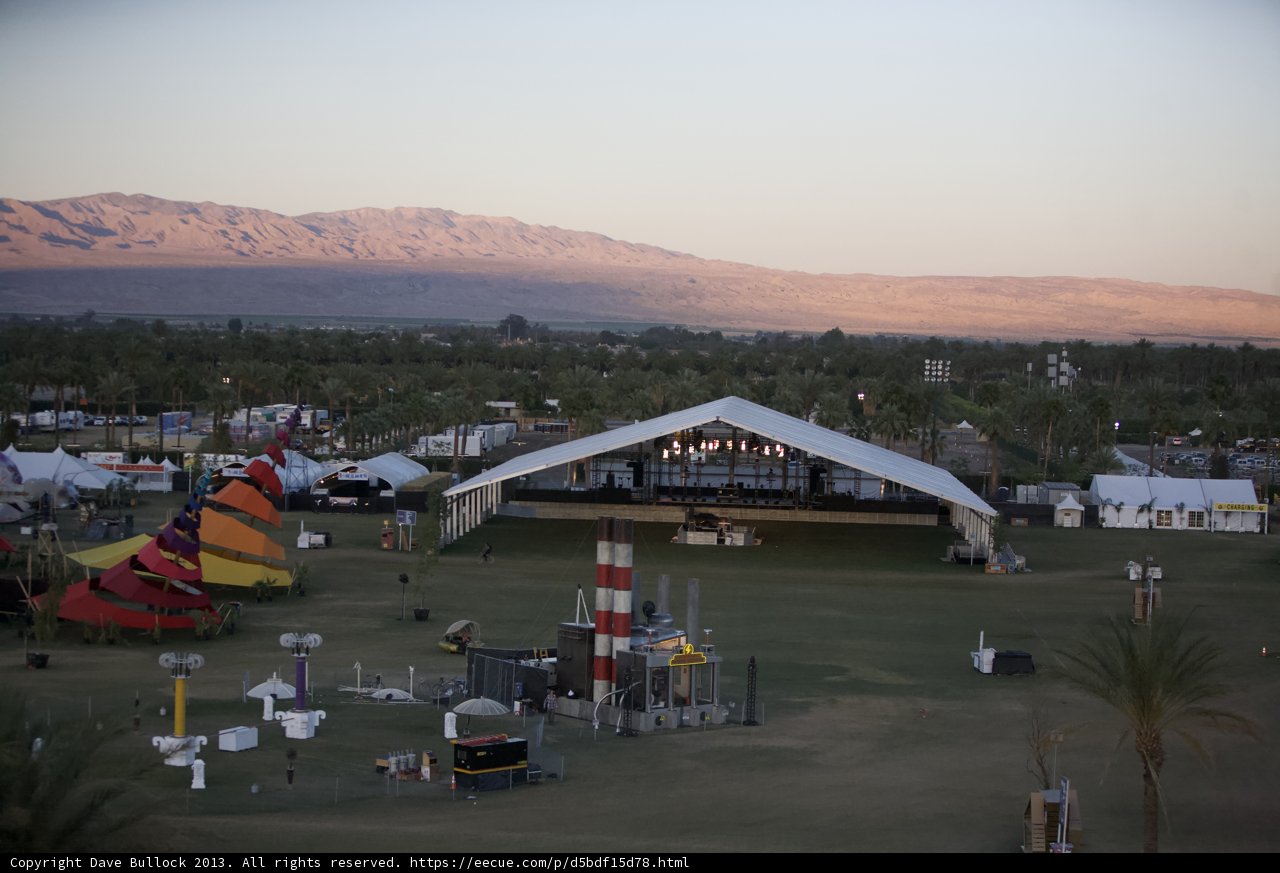 Coachella Main Stage and Mountain View