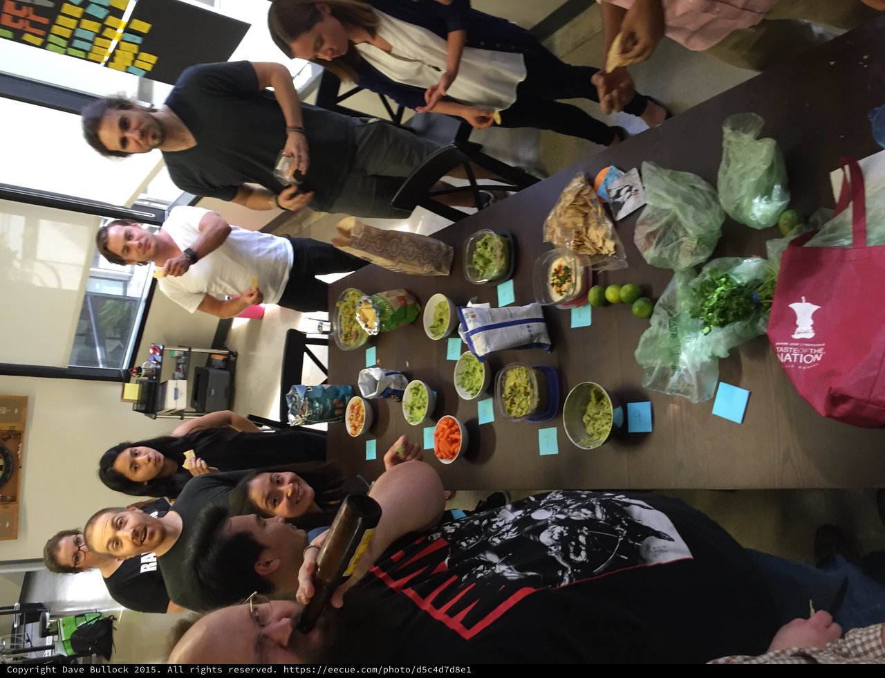 Office Guacamole Cook-Off Competition Tasting Event
