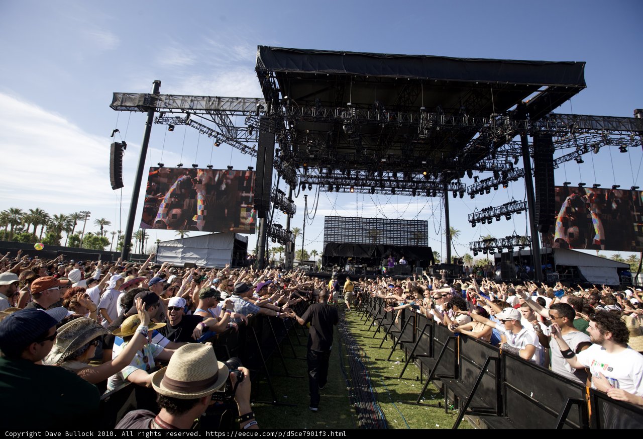Coachella Crowd Taking in the Performance