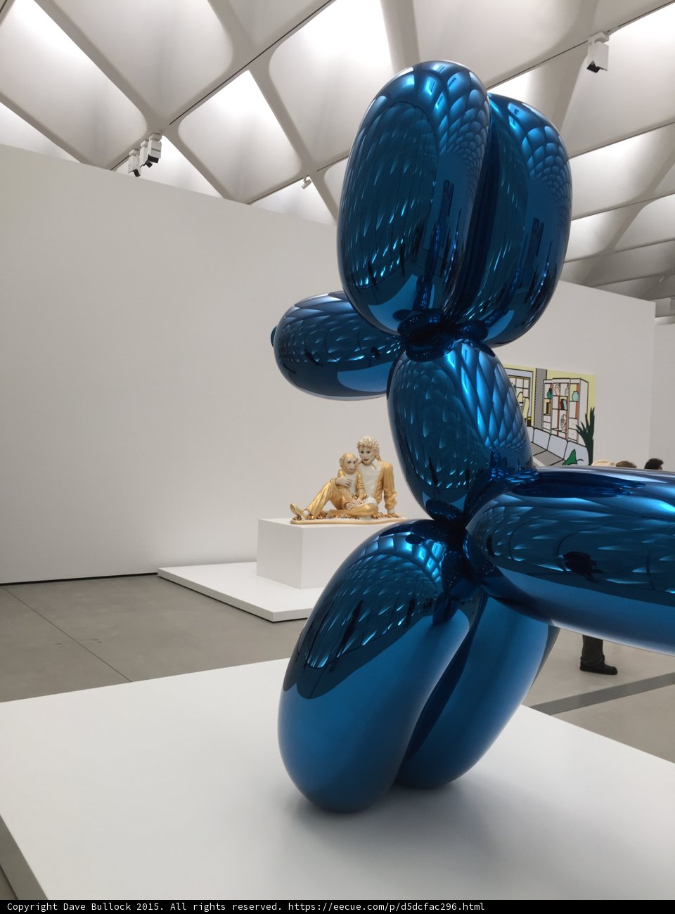 Blue Balloon Sphere Takes Center Stage in Art Museum