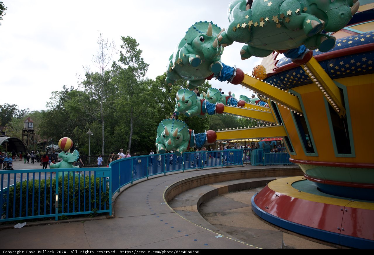 Colorful Carousel Ride at Disneyland