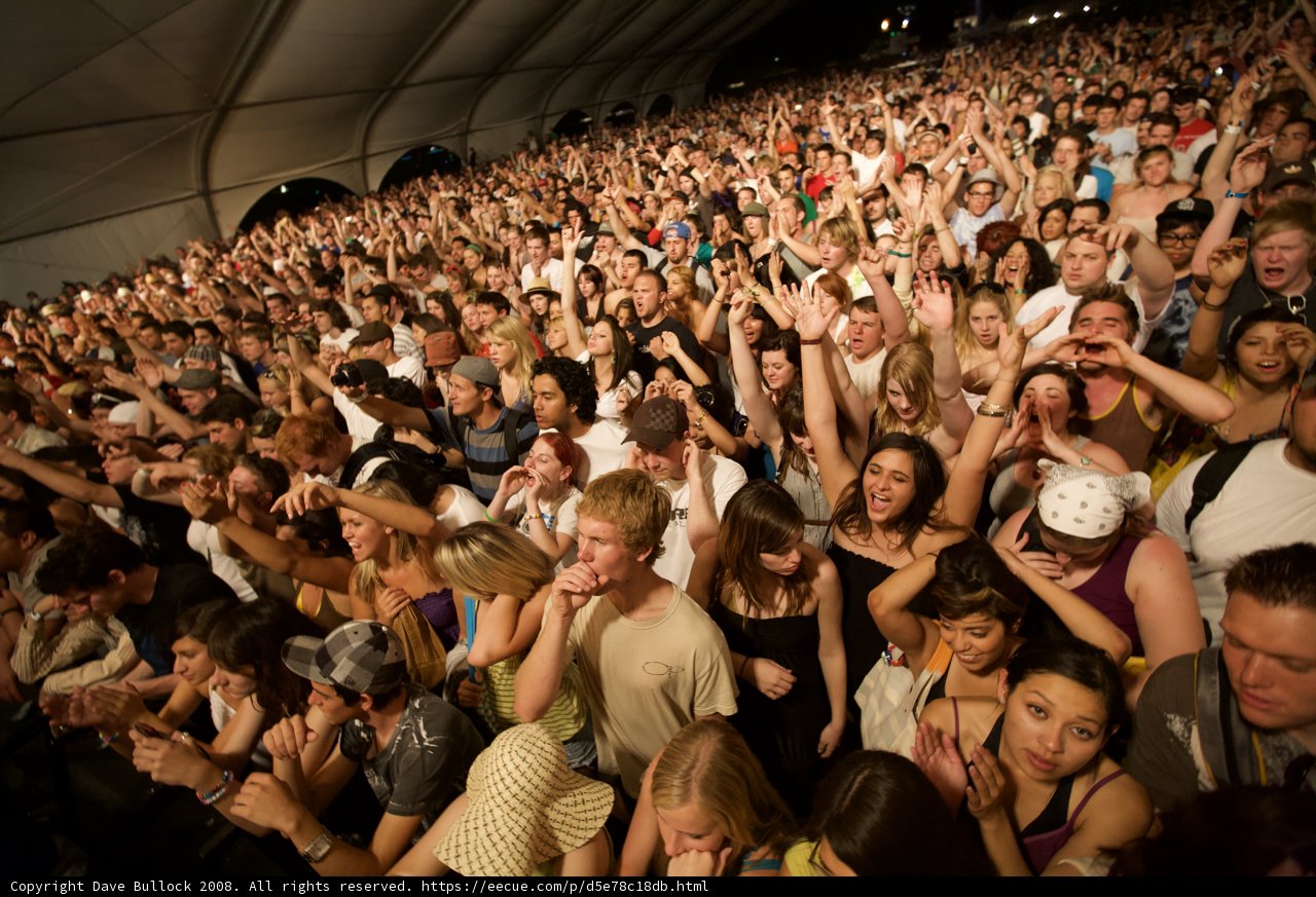 Coachella Crowd Rocking It Out