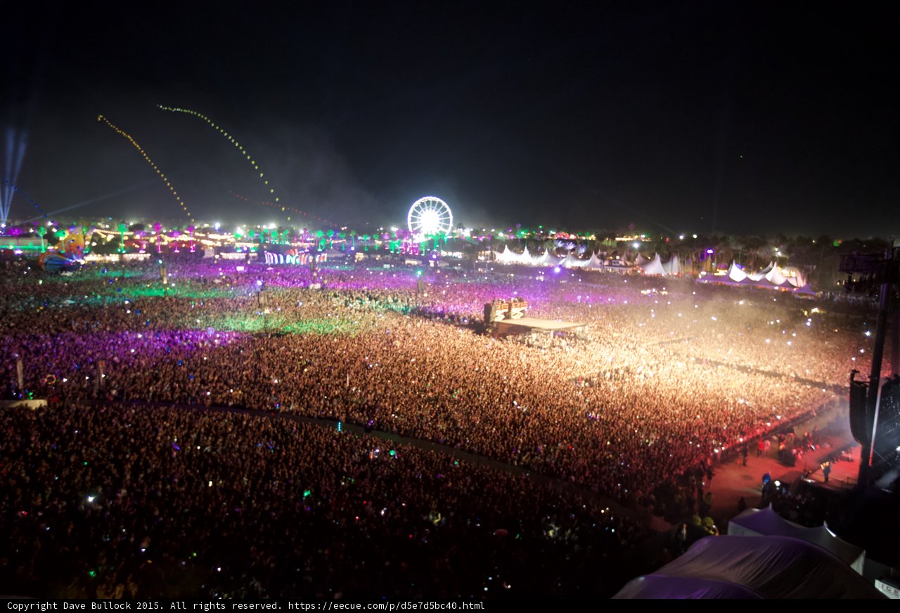 Electrifying Concert Crowd Under the Night Sky