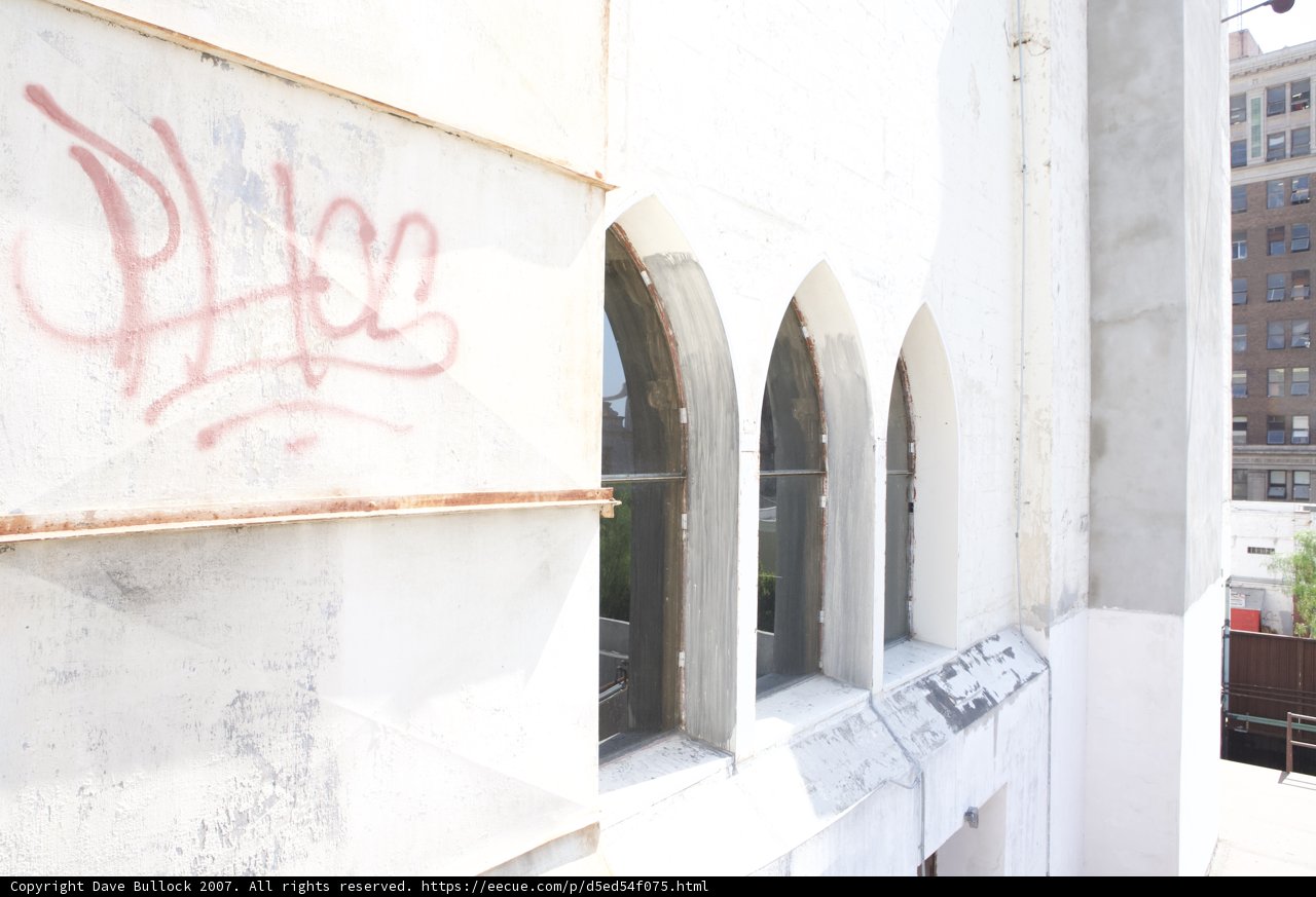 Graffiti on White Building