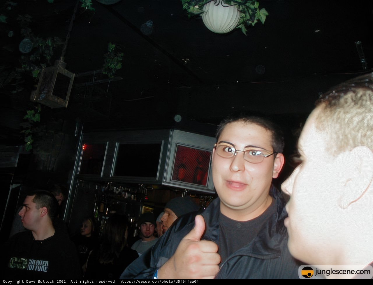 Thumbs Up at the Nightclub