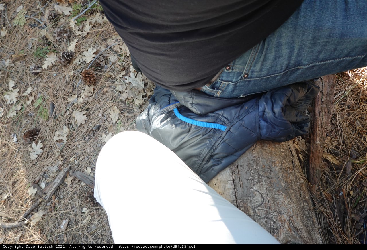 Outdoor Adventure Boots on Forest Trail