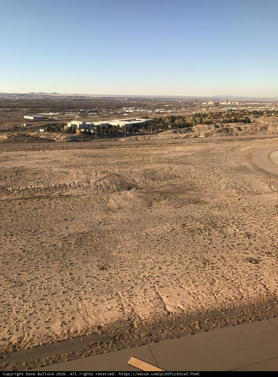 Above the Desert Runway