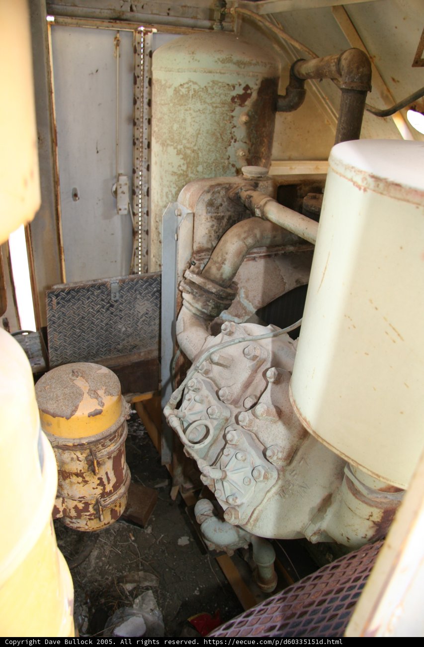 Rusty Engine in Abandoned Room