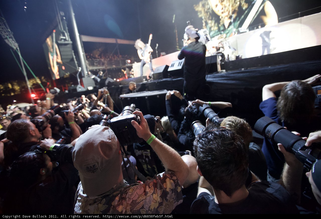 Paparazzi captivated by concert performance