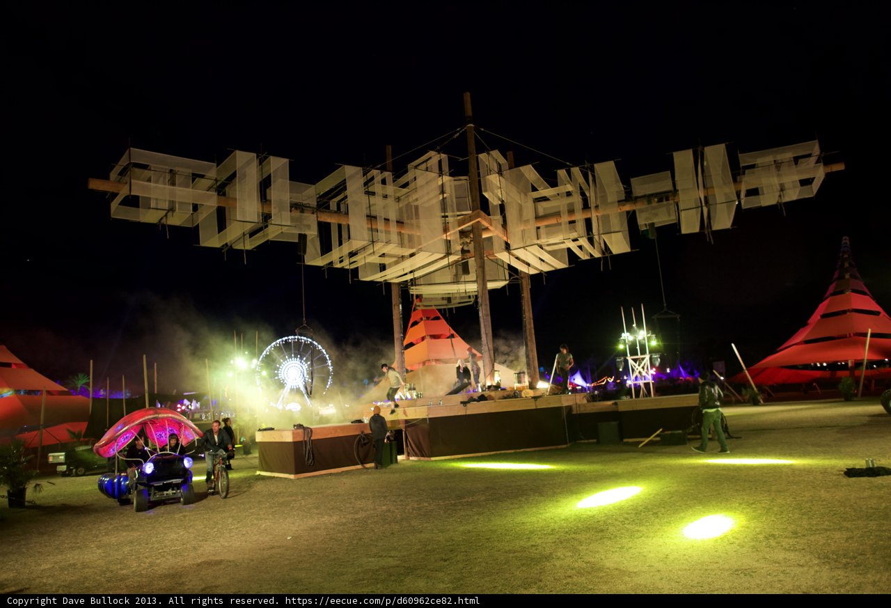 Illuminated Tent at Coachella