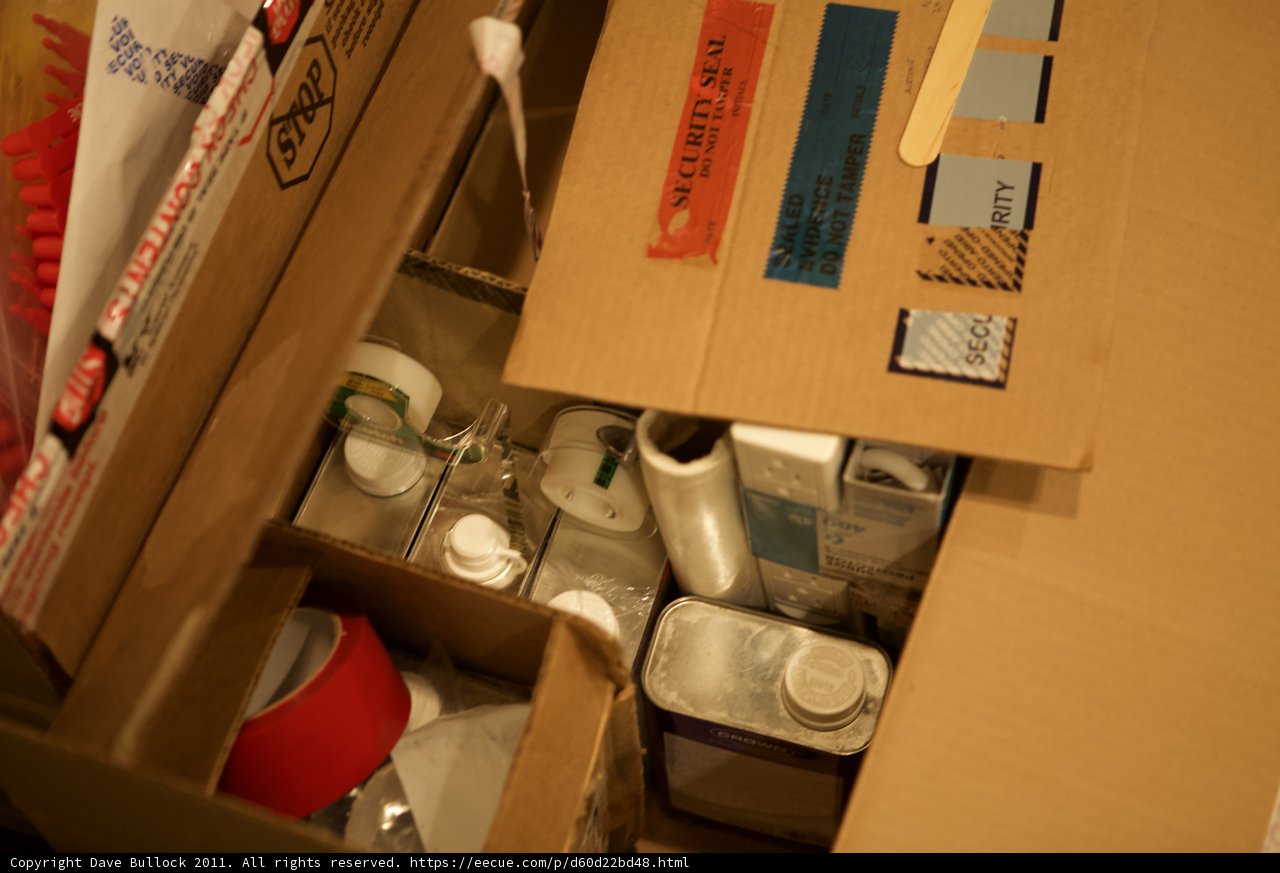 Mystery Contents in Cardboard Box