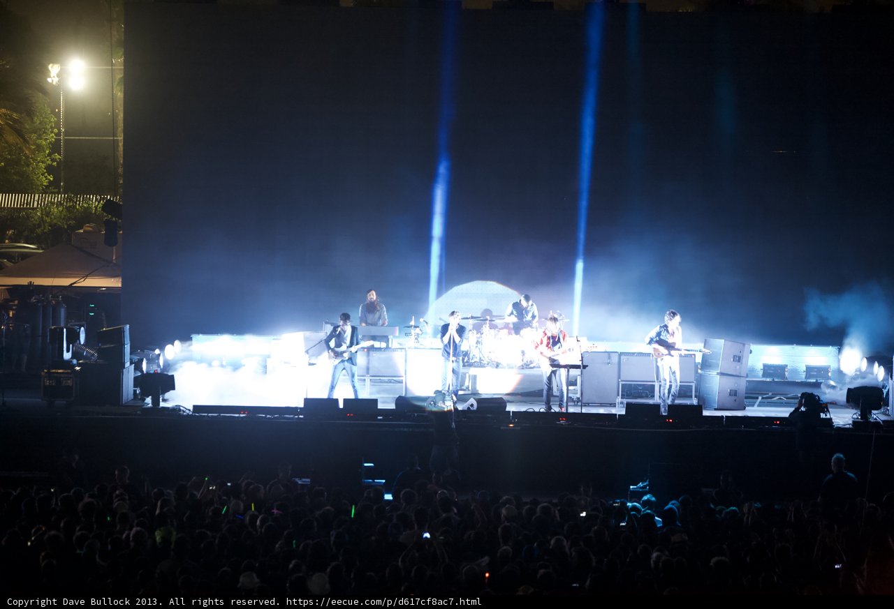 Rockin' Coachella Night: A Band on Stage