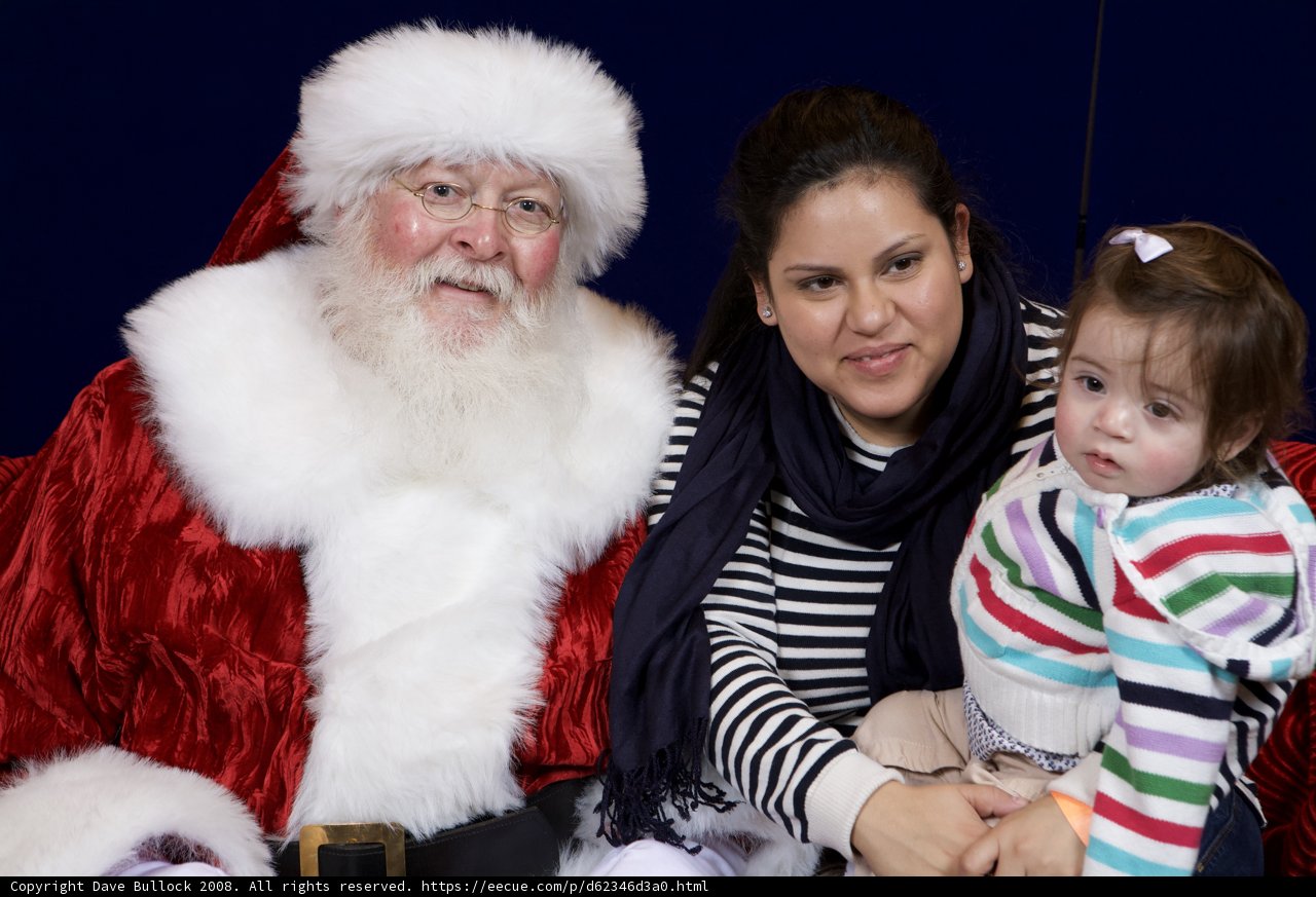 A Festive Family Moment with Santa Claus