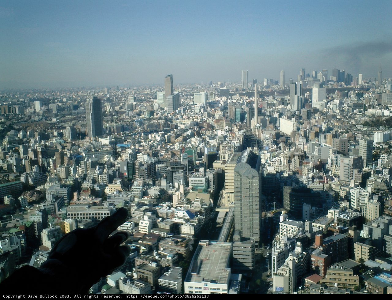 Cityscape from the Top of Ebisu Tower