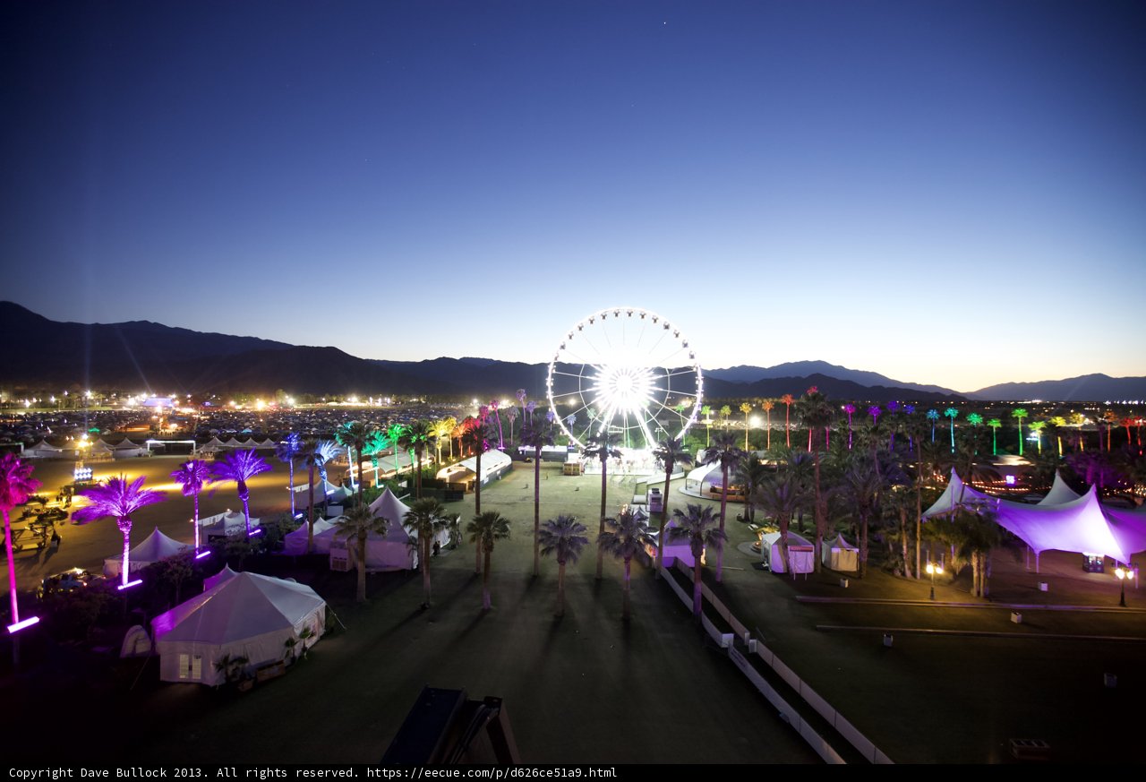 Nighttime Ride with a View of the Mountains