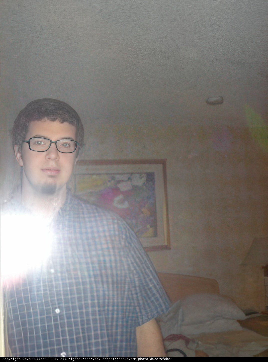 Self-Portrait in Bedroom Mirror